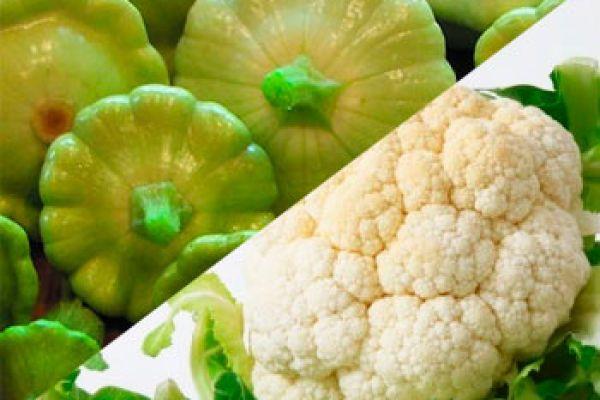 สควอชและกะหล่ำปลี