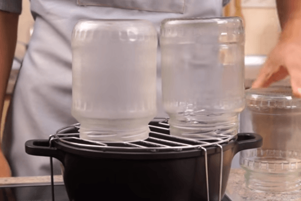 stérilisation des bocaux