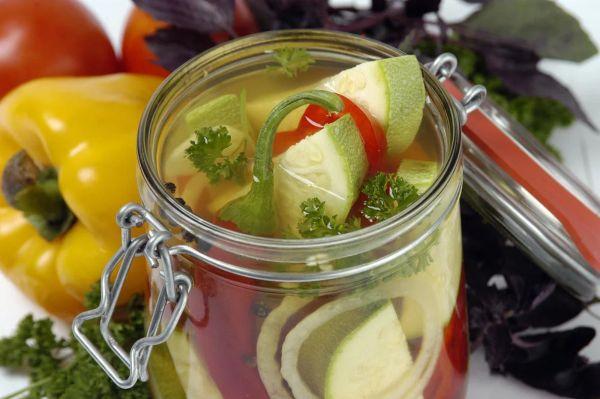 Courgettes en conserve