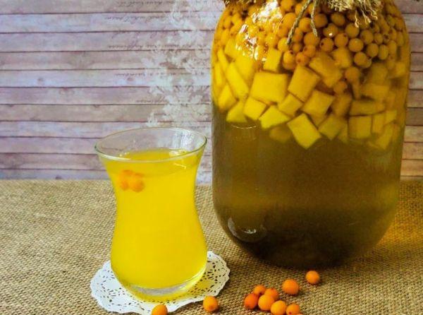 ฟักทองและซีบัคธอร์น