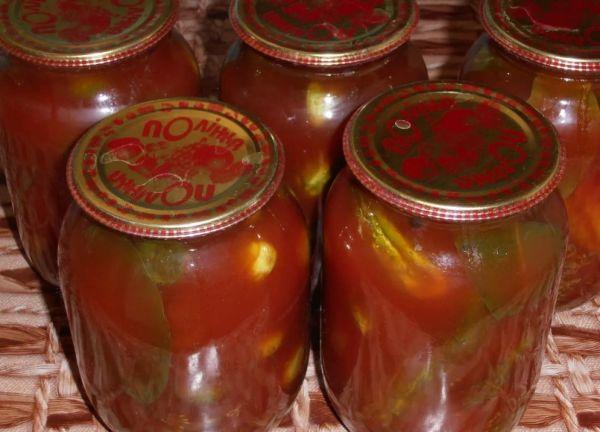 concombres à la sauce tomate