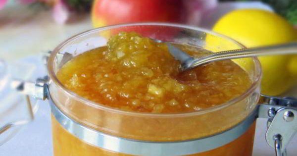 confiture de pommes et de citron