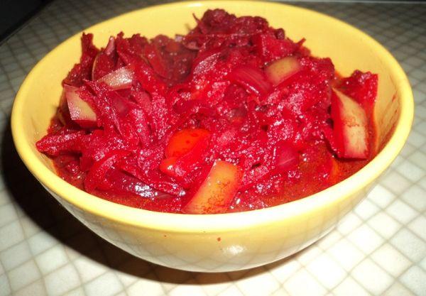 น้ำสลัดบอร์ชท์กับพริกหยวก