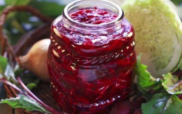 บีทรูทกับกะหล่ำปลี