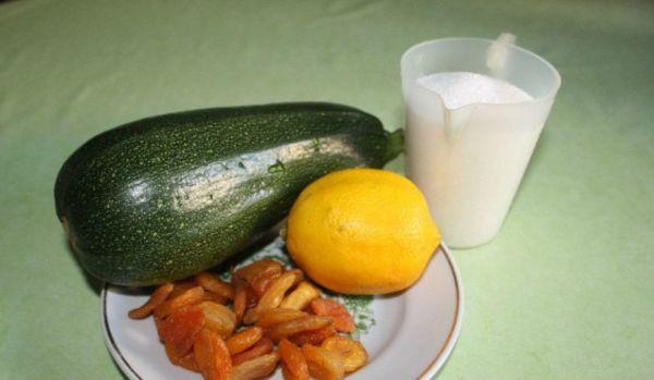 abricots secs, citron et courgettes