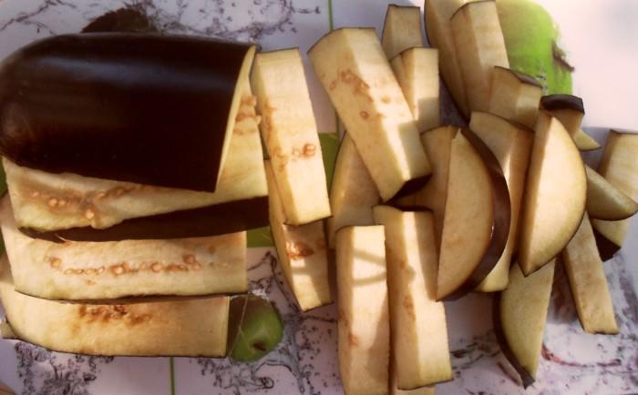 aubergines tranchées