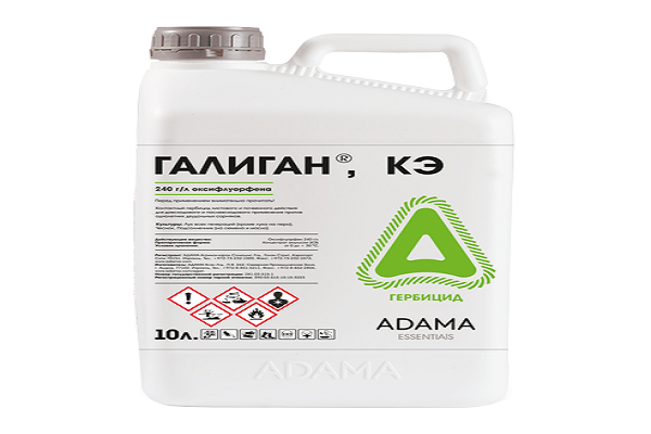 instructions sur l'herbicide galigan