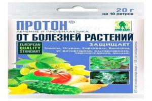 คำแนะนำในการใช้และการผสมสารฆ่าเชื้อราโปรตอน ปริมาณและสารประกอบที่คล้ายกัน