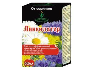 คำแนะนำสำหรับการใช้ Liquidator เพื่อกำจัดวัชพืช ปริมาณและสารที่คล้ายกัน