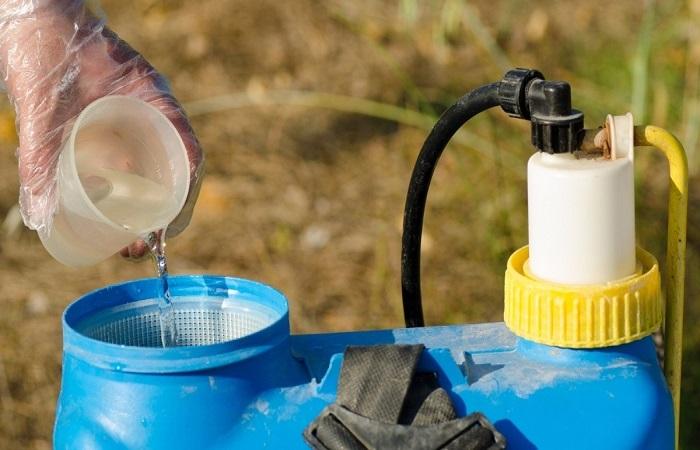 เทของเหลวลงไป