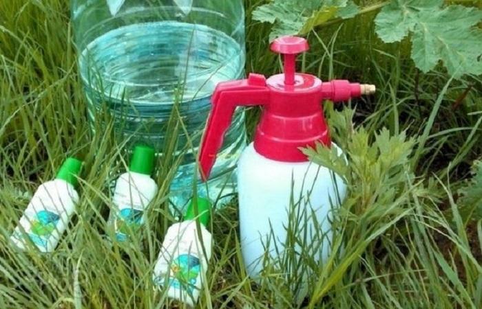 เครื่องพ่นยาในสนามหญ้า