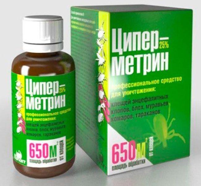 Instructions pour la cyperméthrine