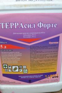 Mode d'emploi du pansement pour semences Terrasil Forte, composition et analogues